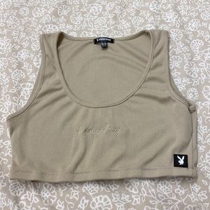 ‼️SOLD‼️embroidered Playboy top